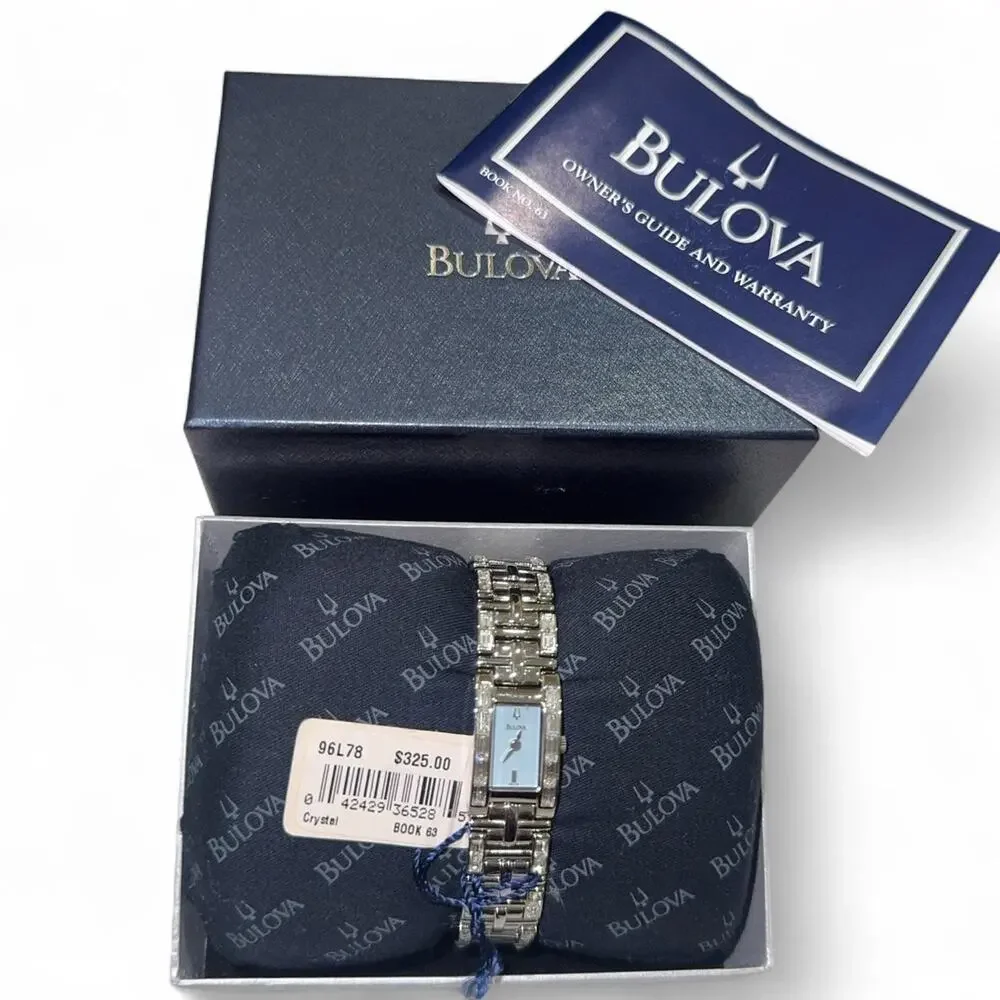 Bulova 96l78 womens crystal stainless